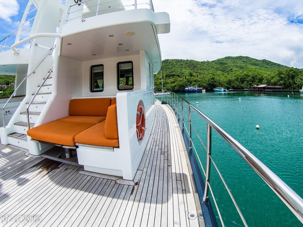 a boat on the water aboard cormar Yacht for Sale