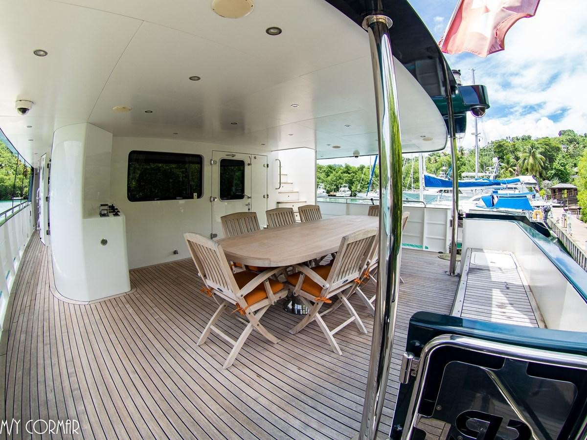 a boat on the water aboard cormar Yacht for Sale