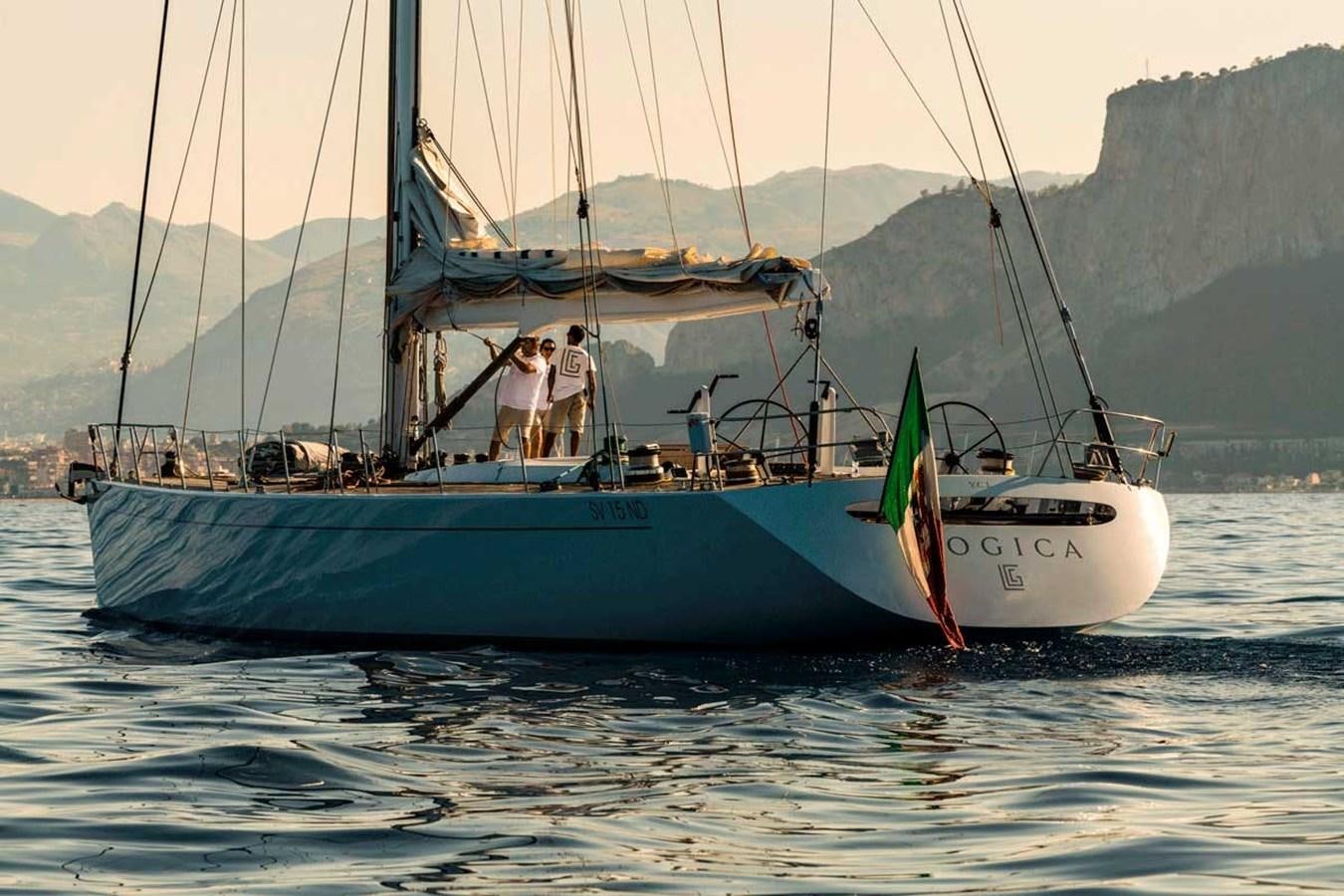 a boat with people on it aboard LOGICA Yacht for Sale