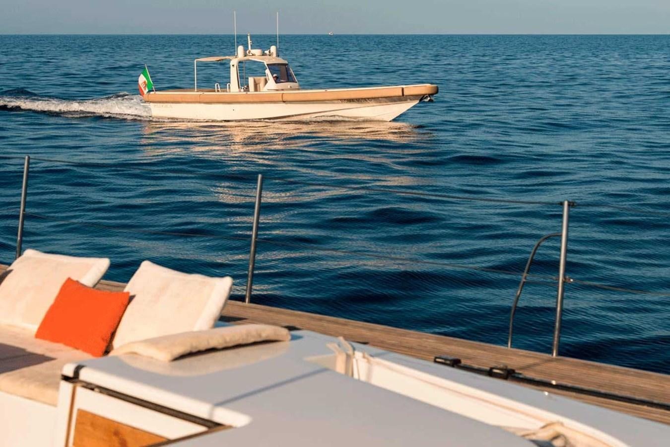 a boat on the water aboard LOGICA Yacht for Sale