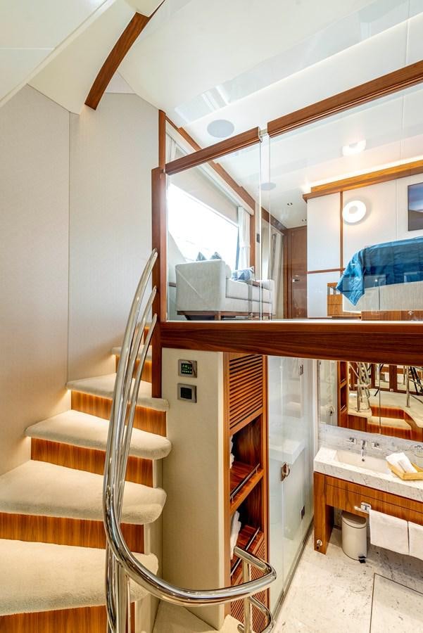 a ladder in a bathroom aboard TAKE OFF Yacht for Sale