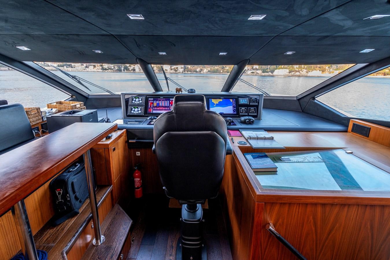 a chair in a room aboard TAKE OFF Yacht for Sale