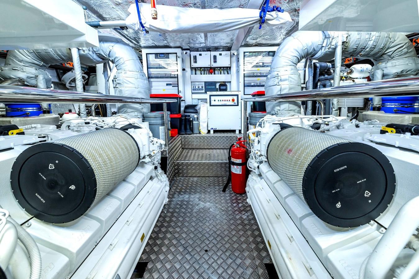 a room with machinery aboard TAKE OFF Yacht for Sale