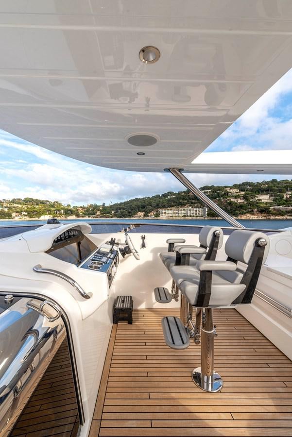 the deck of a plane aboard TAKE OFF Yacht for Sale