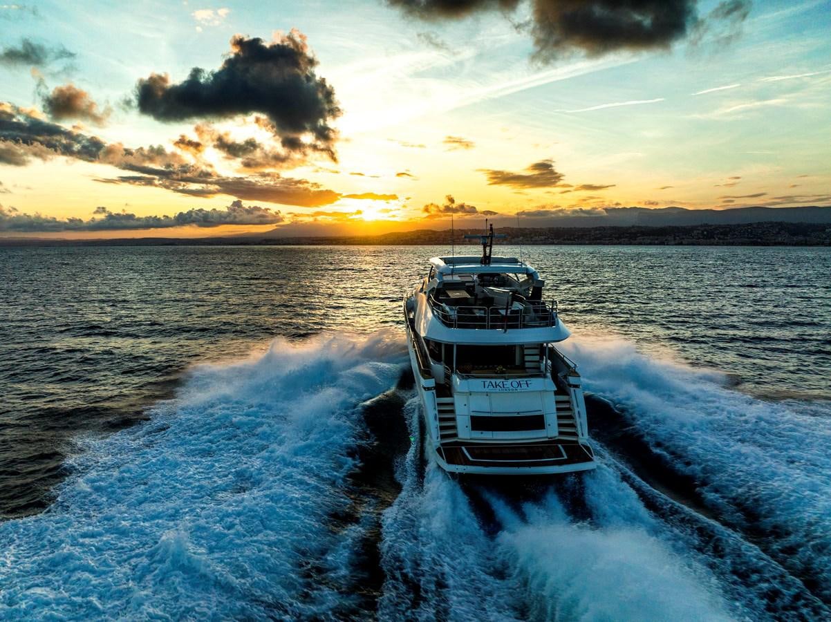 a boat on the water aboard TAKE OFF Yacht for Sale