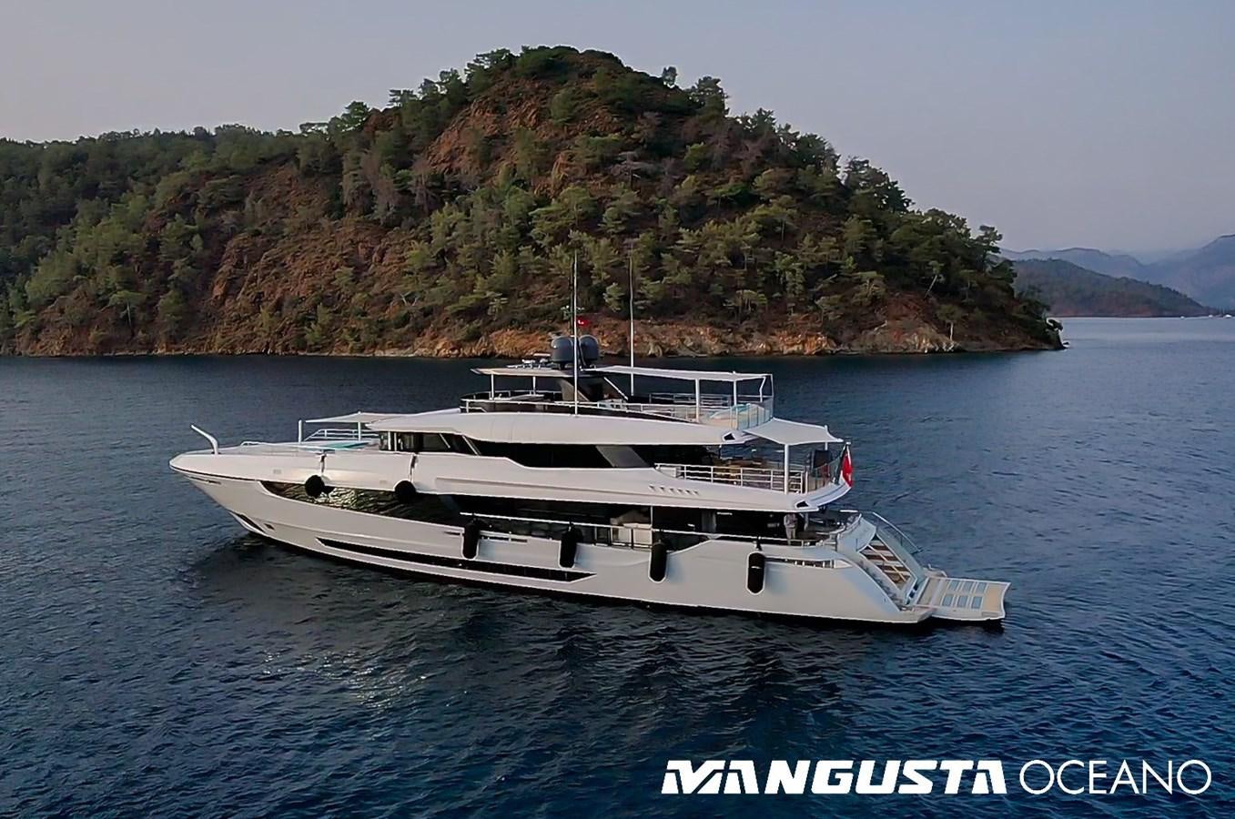 a boat in the water aboard SANCTUARY Yacht for Sale