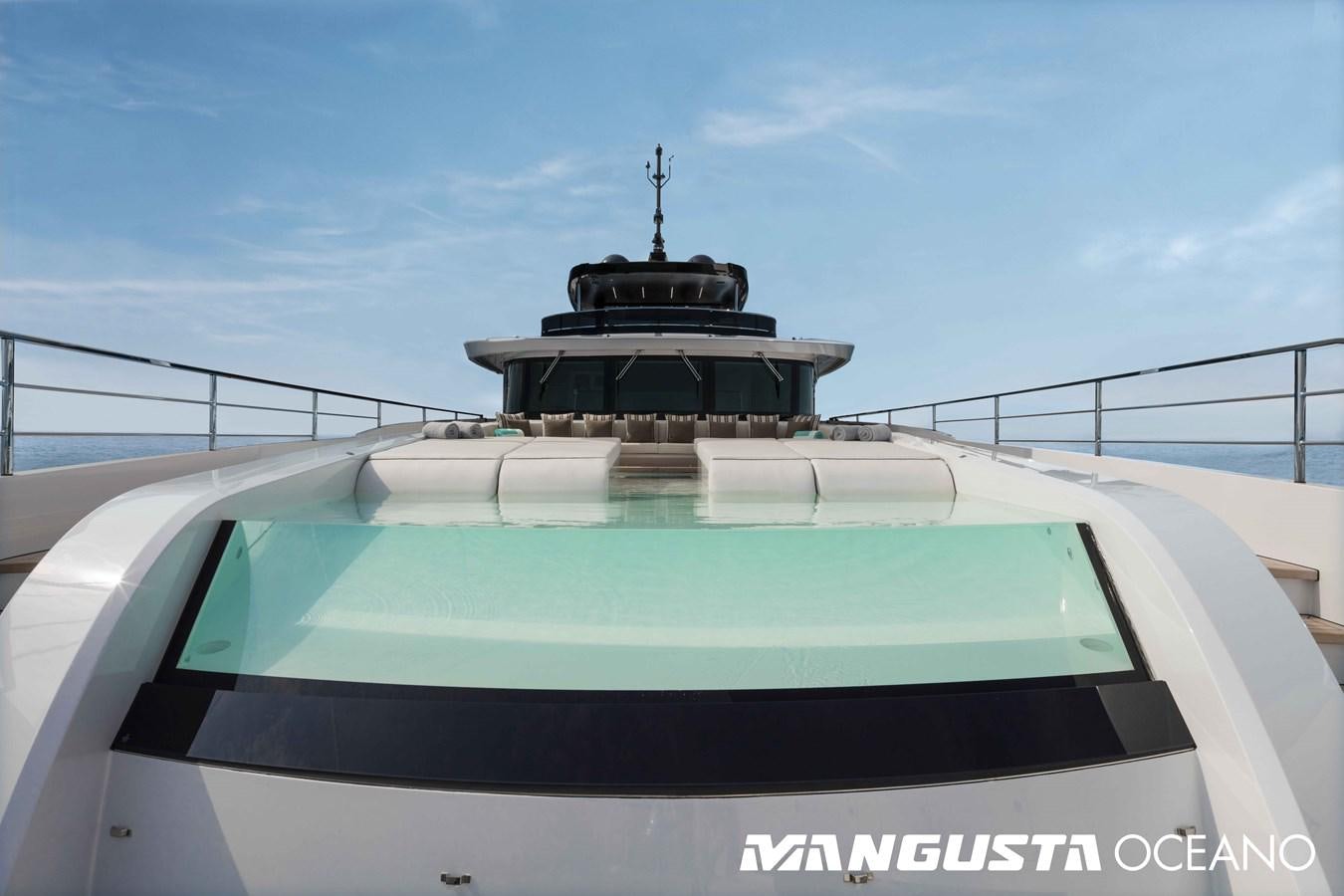 a white and black building aboard SANCTUARY Yacht for Sale