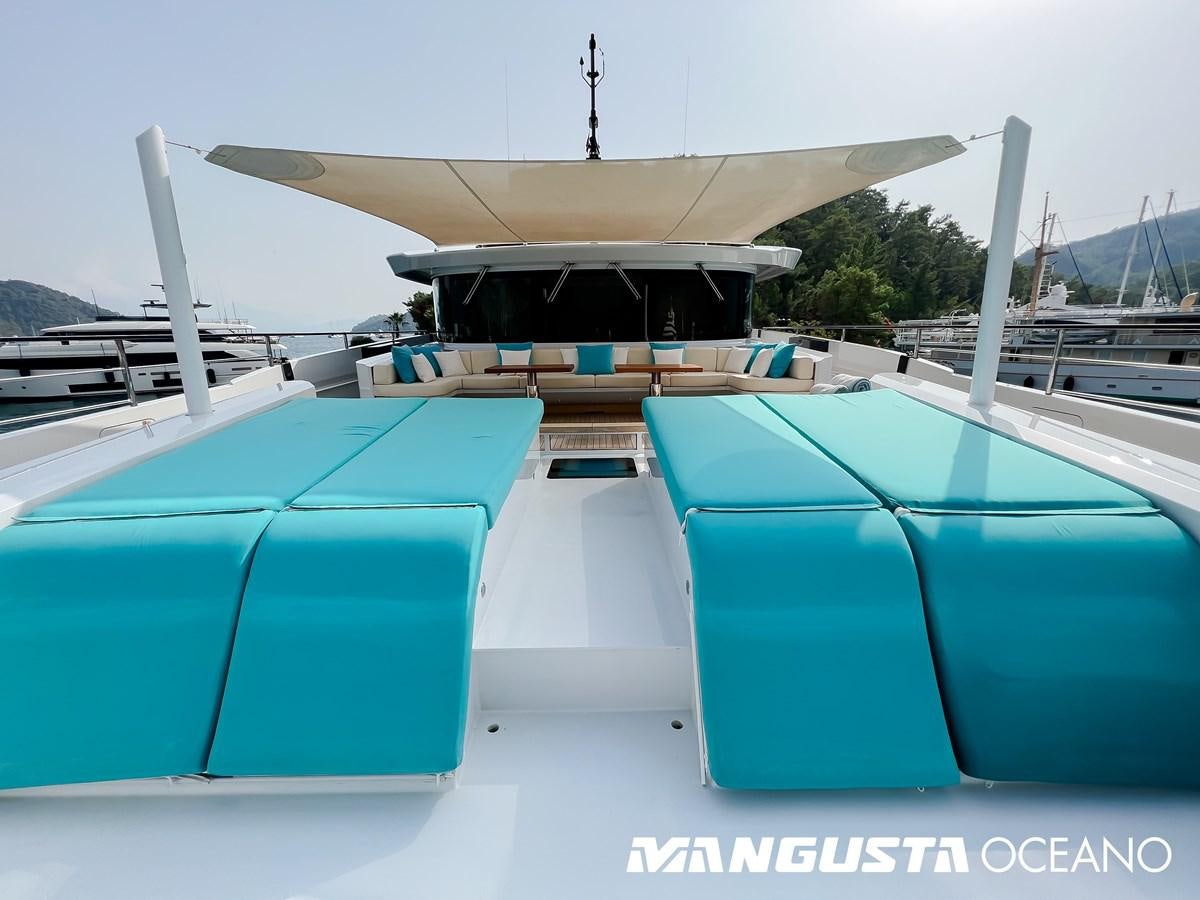 a boat on the water aboard SANCTUARY Yacht for Sale
