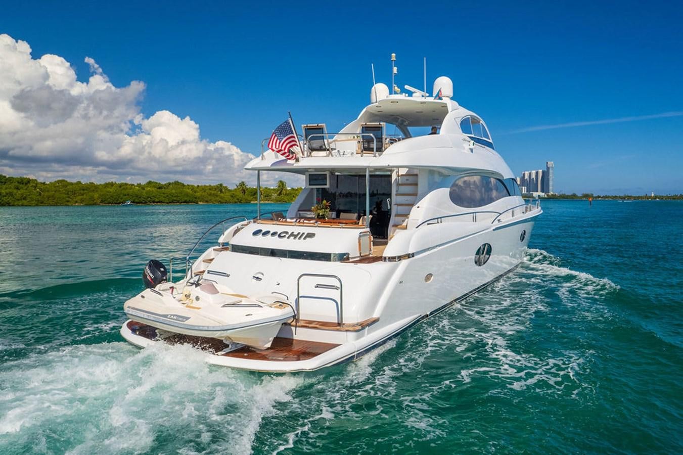 a boat on the water aboard CHIP Yacht for Sale