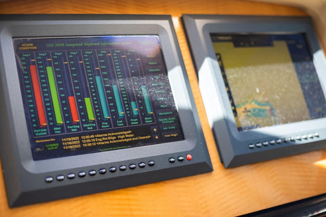 a couple of electronic devices aboard CHIP Yacht for Sale