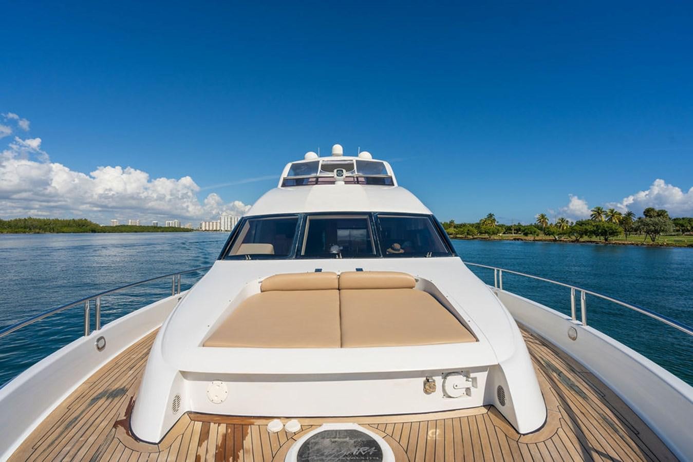 a boat on a body of water aboard CHIP Yacht for Sale