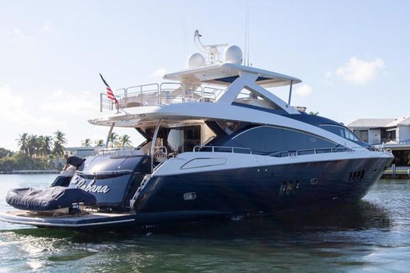 a boat on the water aboard THE CABANA Yacht for Sale