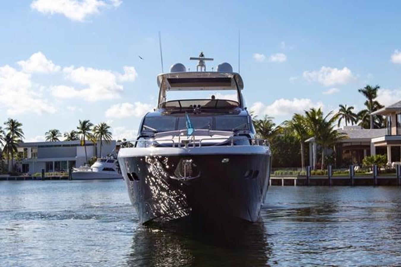 a boat in the water aboard THE CABANA Yacht for Sale