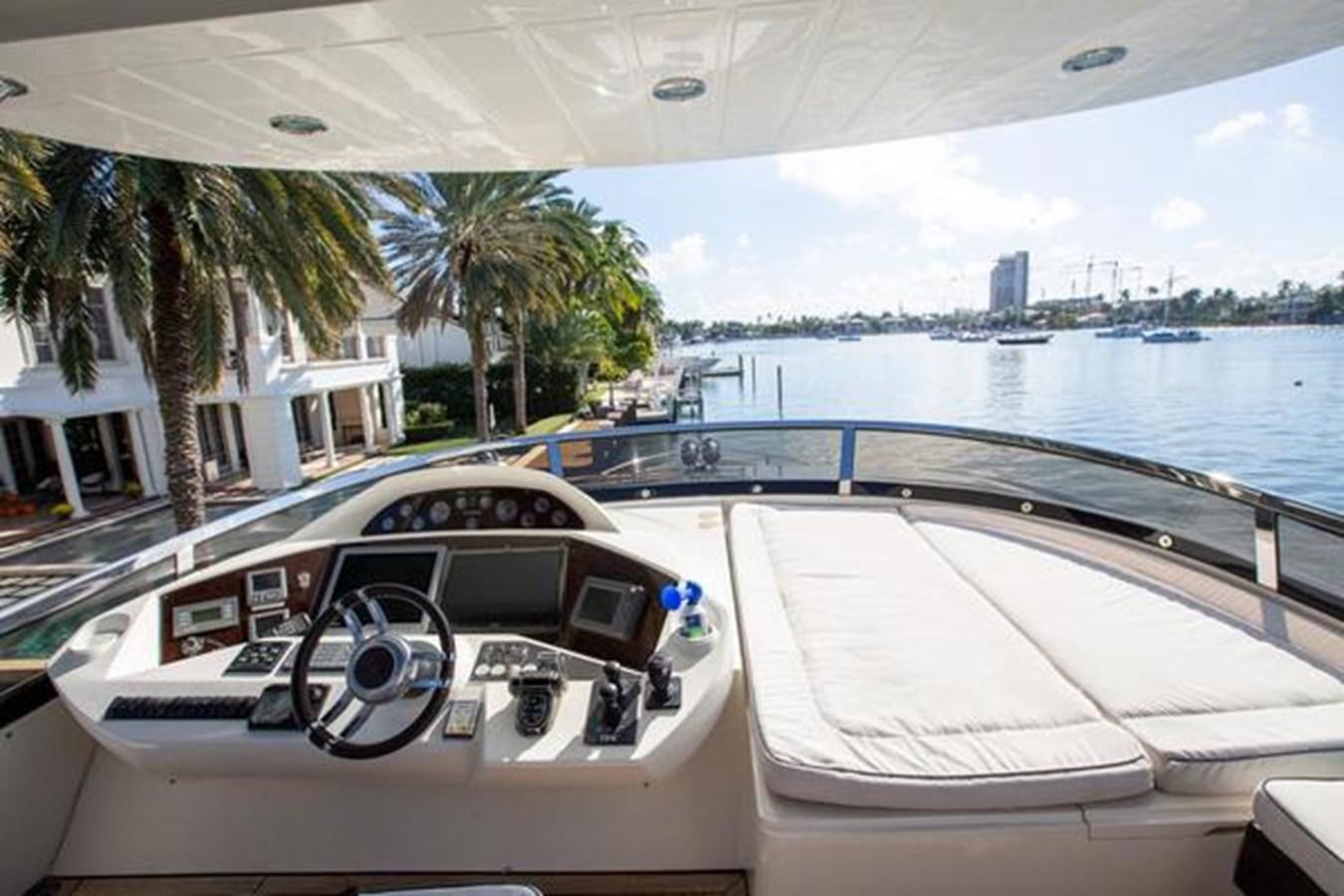 a car parked on a boat aboard THE CABANA Yacht for Sale