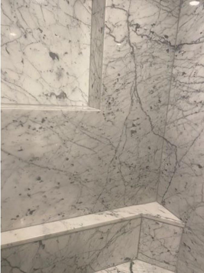 a white wall with a tree aboard ALLSEAS 92 EXPEDITION Yacht for Sale