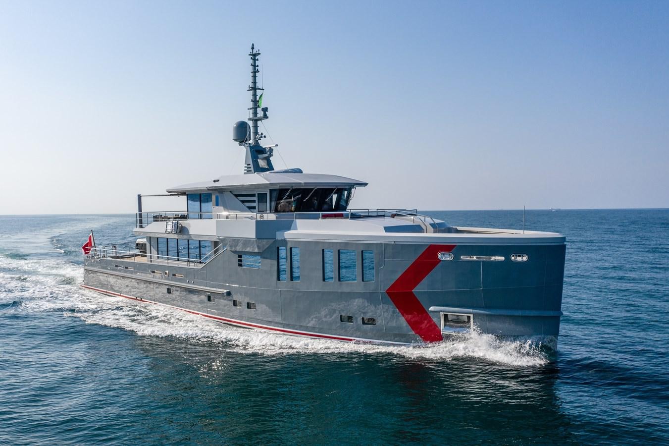 a large boat in the water aboard K584 HULL 2 Yacht for Sale