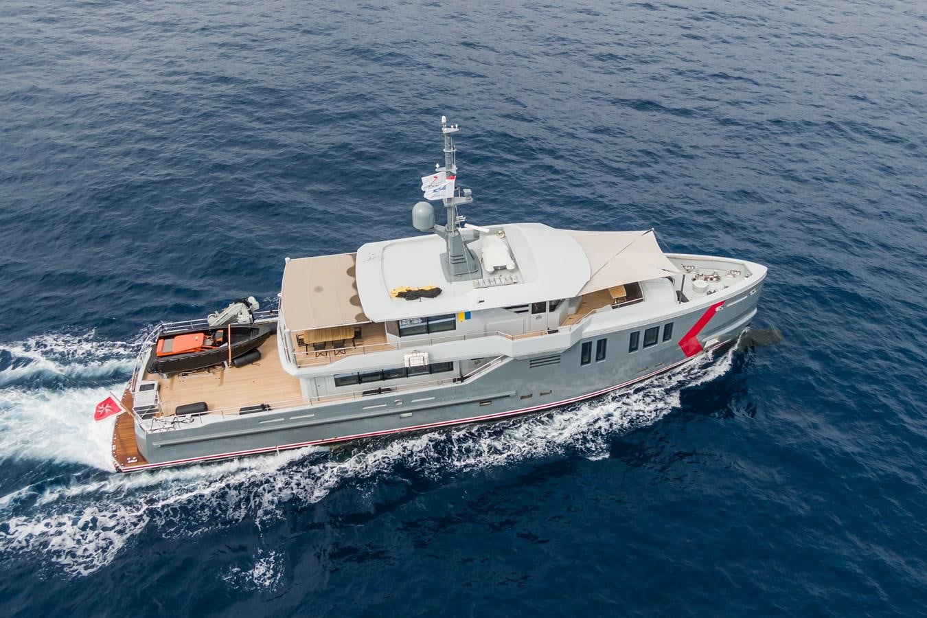 a boat in the water aboard K584 HULL 2 Yacht for Sale