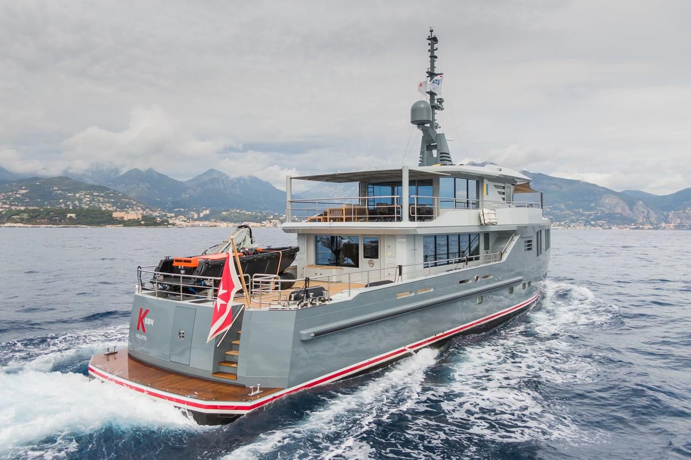 a boat on the water aboard K584 HULL 2 Yacht for Sale
