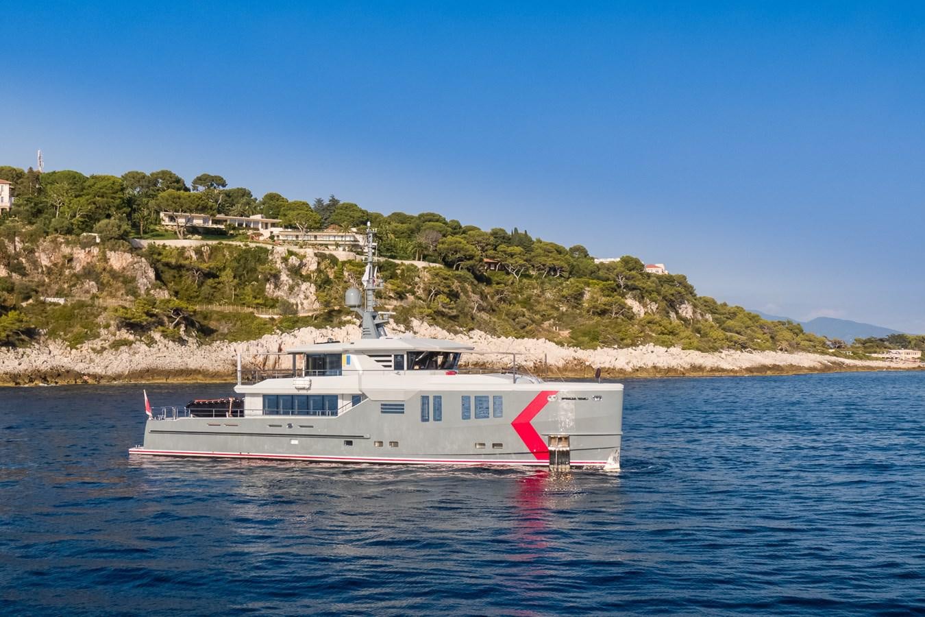a boat on the water aboard K584 HULL 2 Yacht for Sale