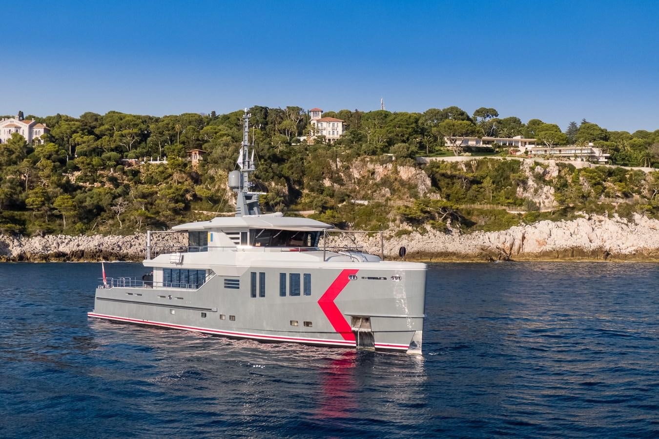 a boat in the water aboard K584 HULL 2 Yacht for Sale