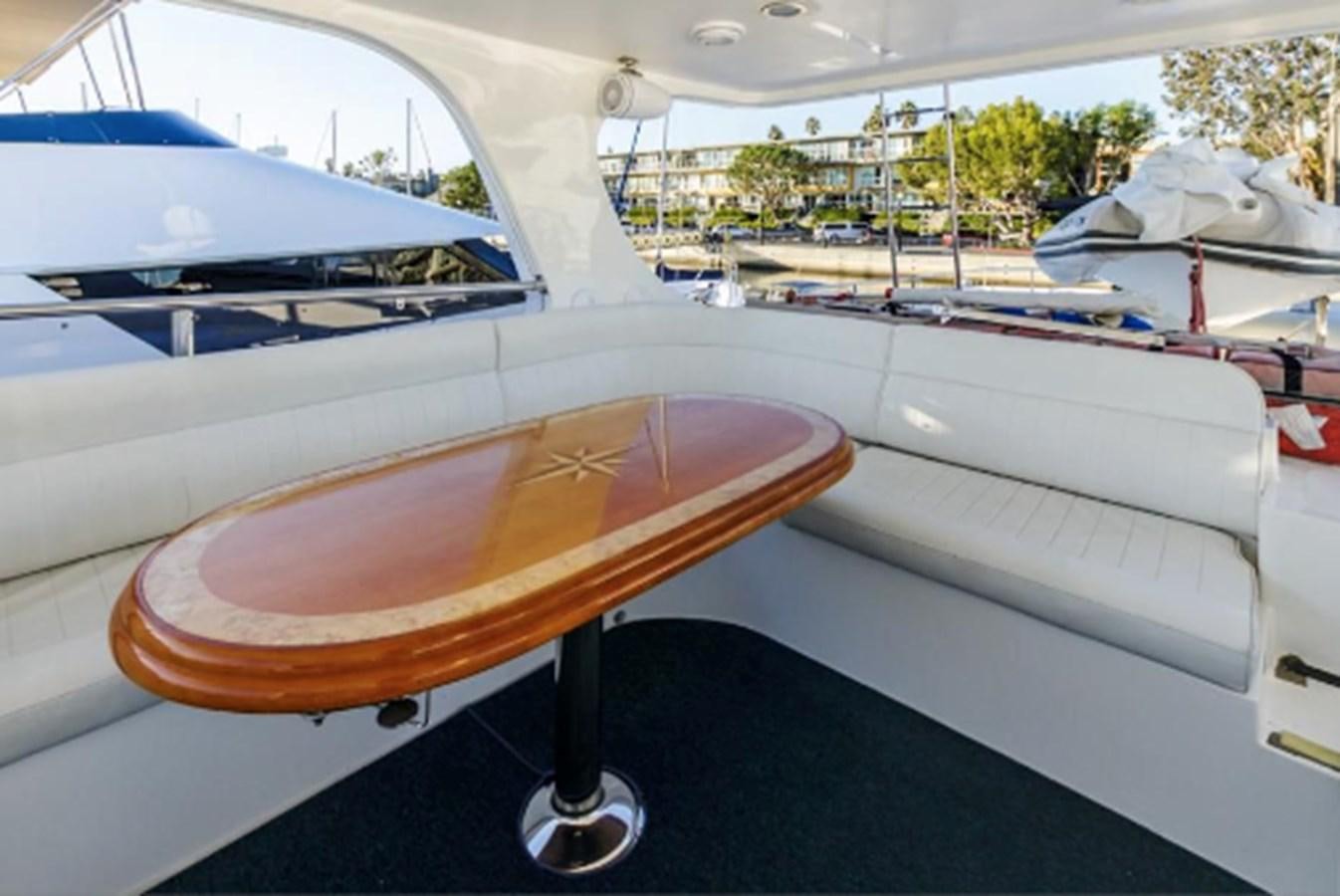 a boat on a trailer aboard THE FLYING WASP Yacht for Sale