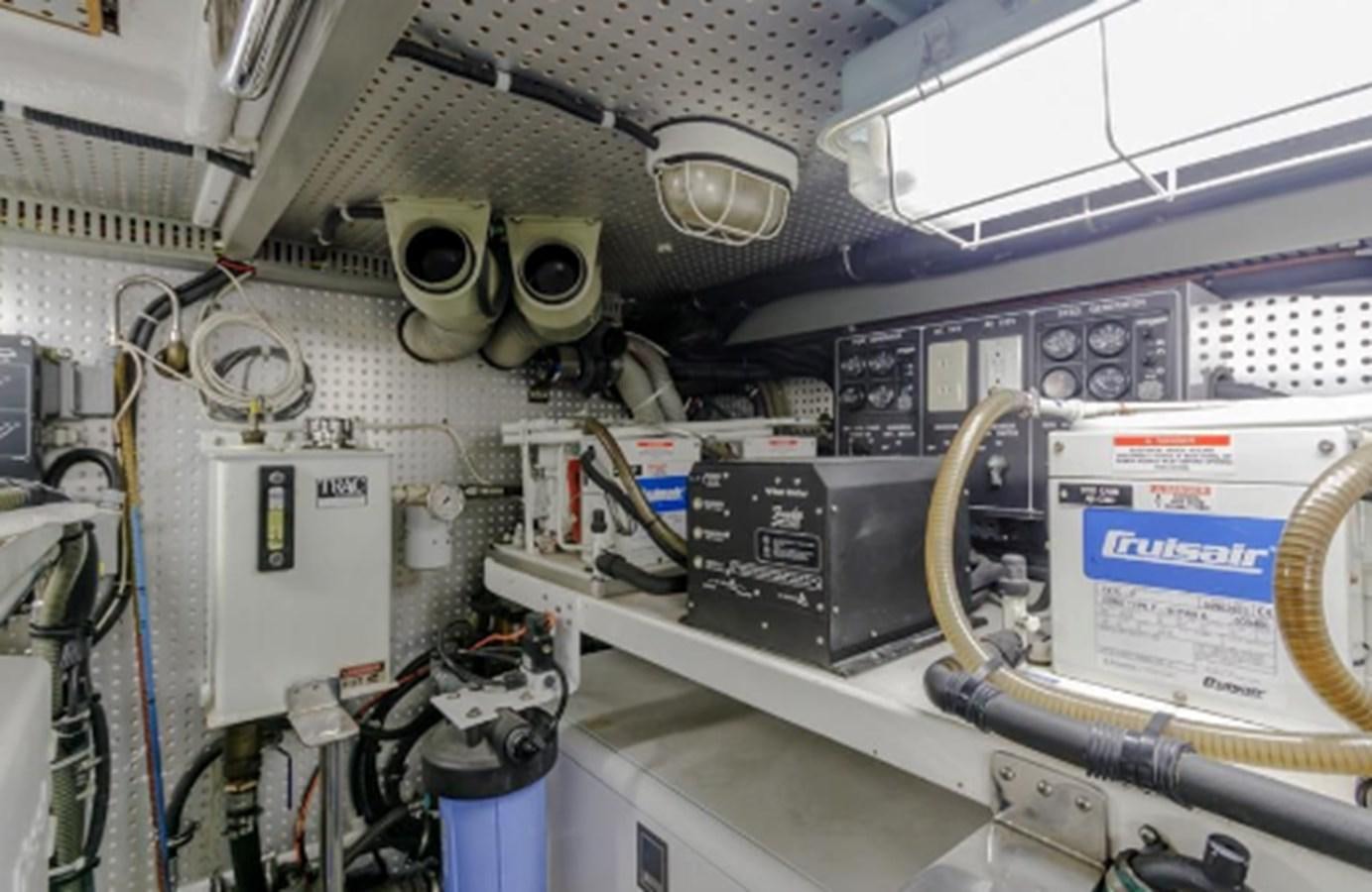 a close-up of a machine aboard THE FLYING WASP Yacht for Sale