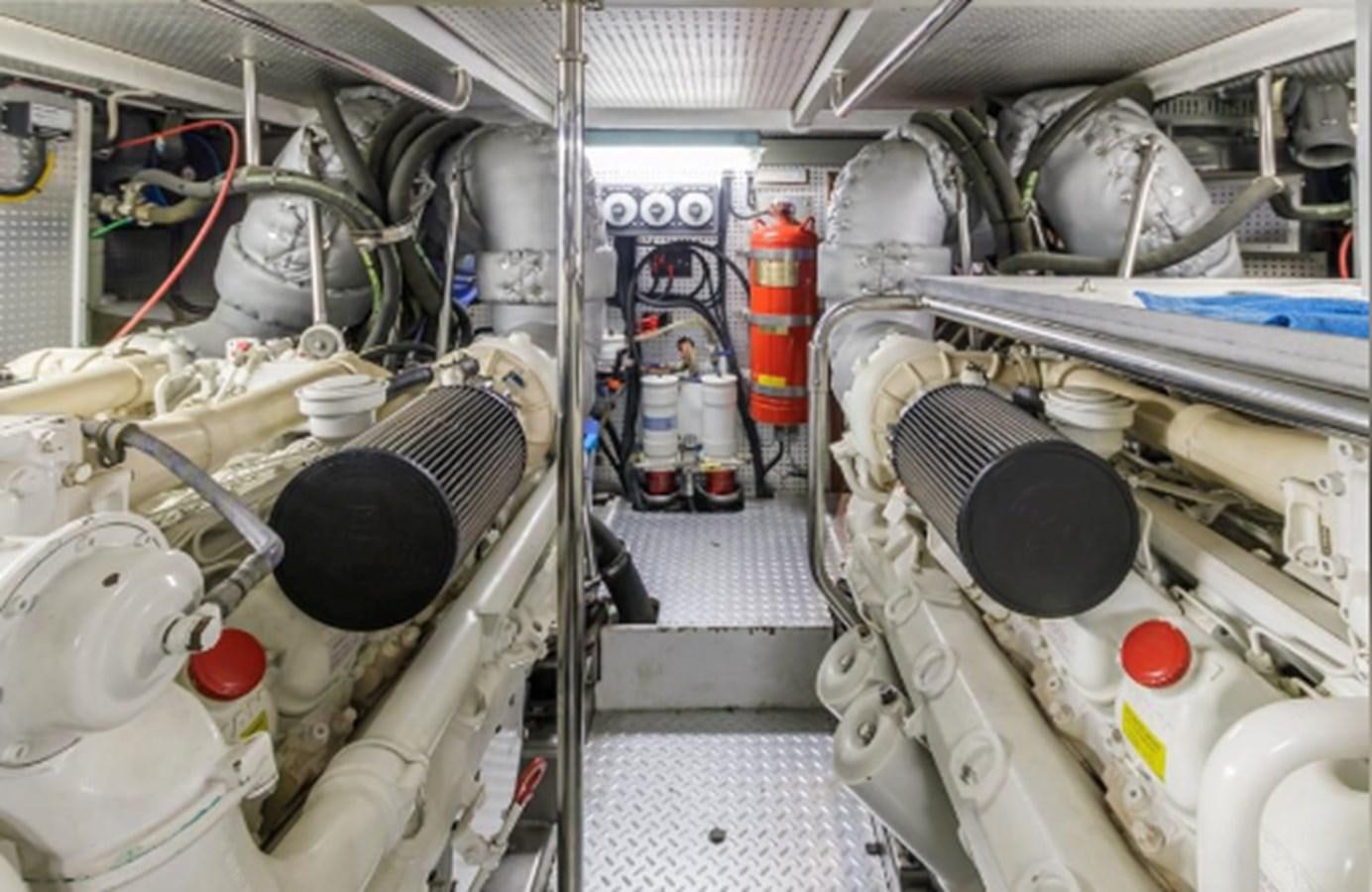 a room with a machine aboard THE FLYING WASP Yacht for Sale