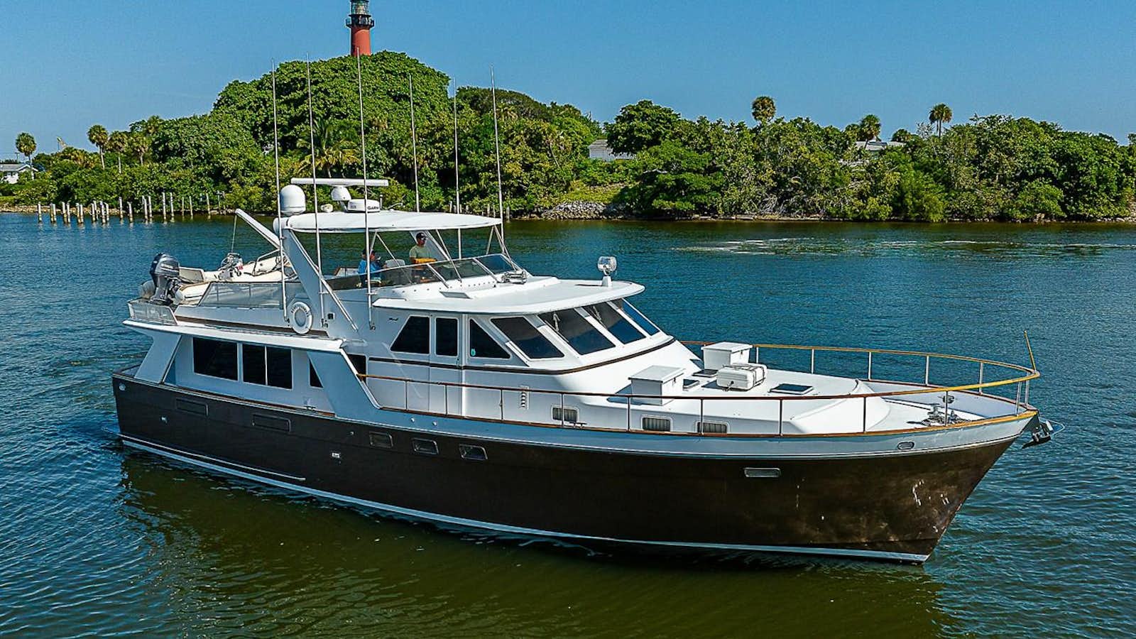a boat on the water aboard JUST DIVINE Yacht for Sale