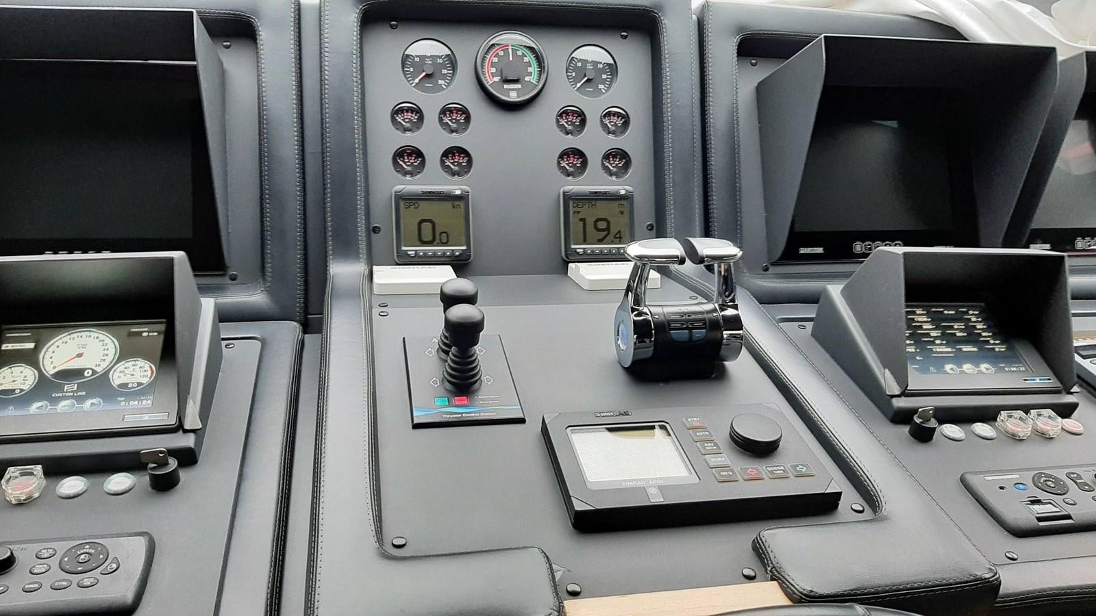 a close-up of a machine aboard OKAMI Yacht for Sale