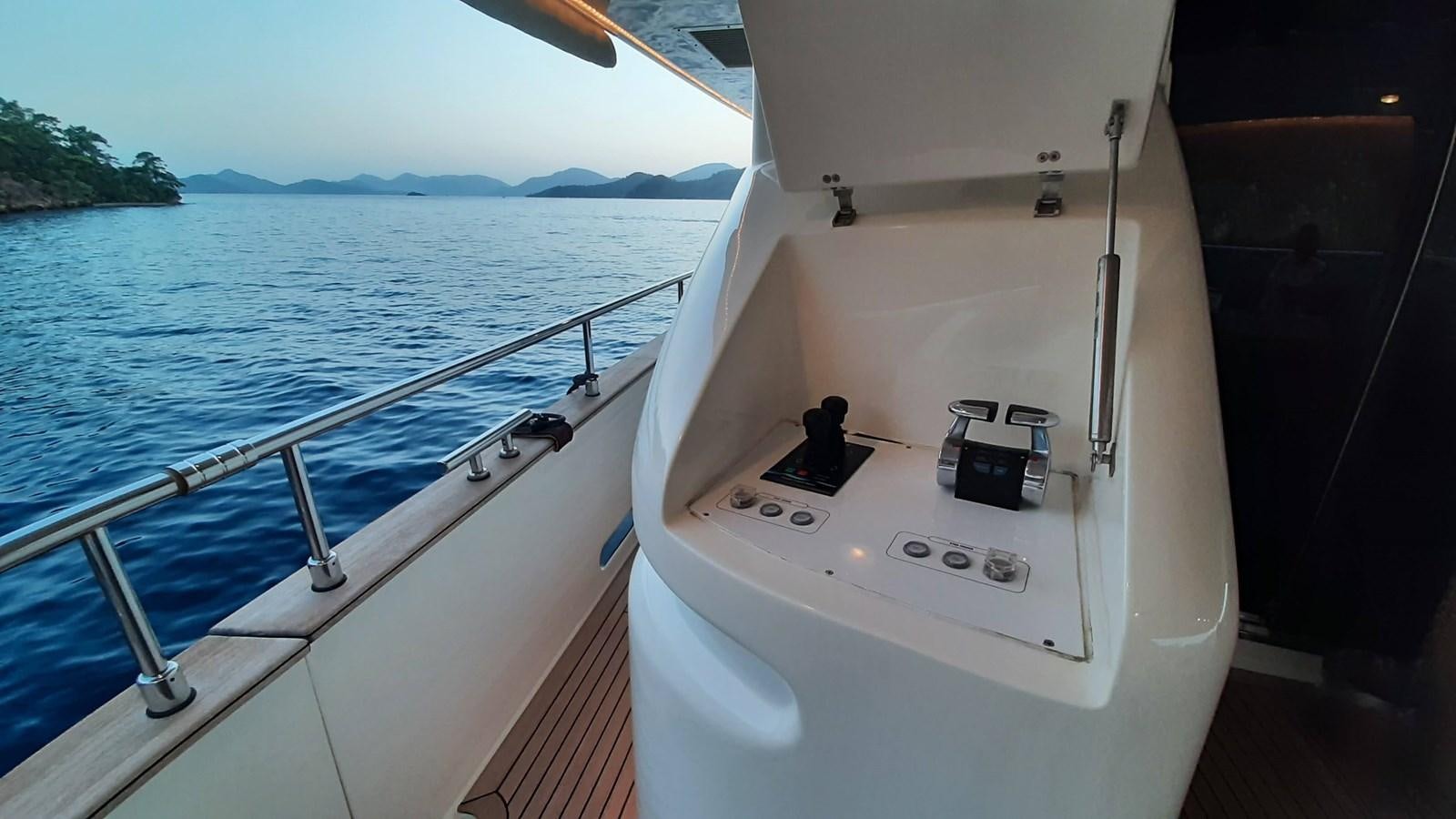 a boat on the water aboard OKAMI Yacht for Sale