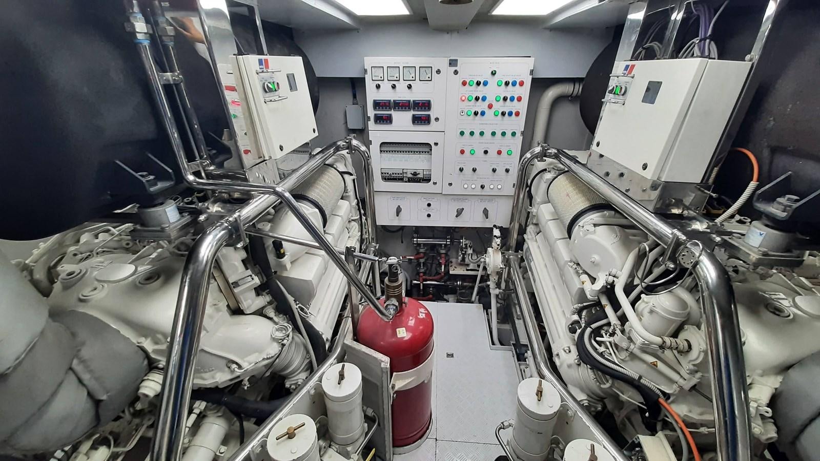 a machine with wires aboard BASMACI Yacht for Sale
