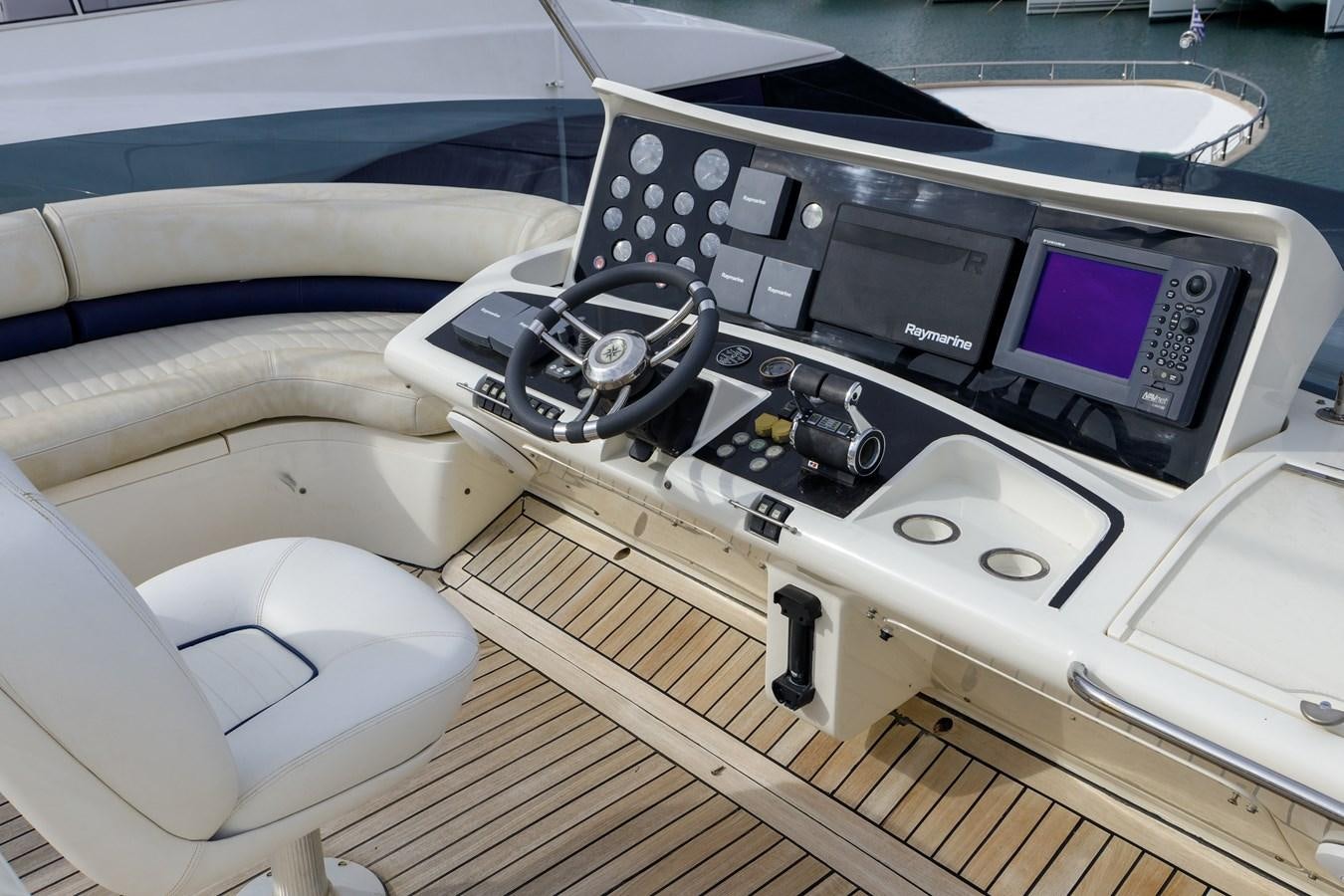 the inside of a car aboard TAMARA S Yacht for Sale
