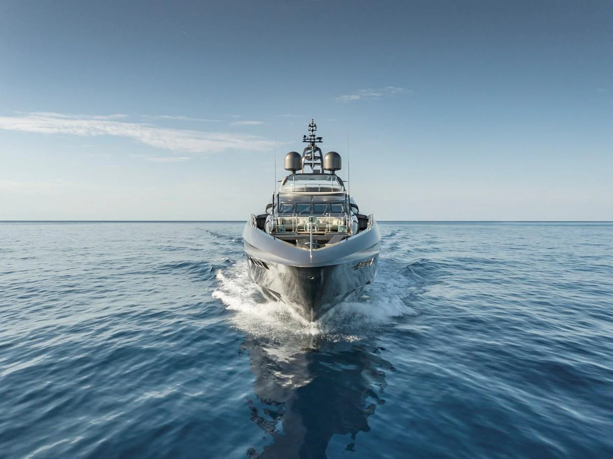 a boat on the water aboard MRS L Yacht for Sale