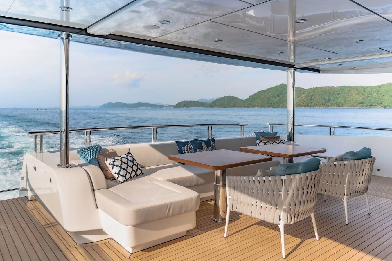 a boat on the water aboard SONG OF SONGS Yacht for Sale