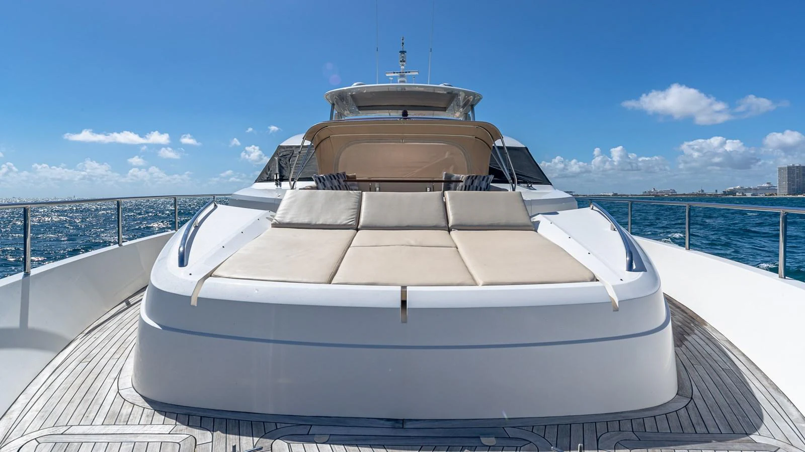a boat on a deck aboard LADY COPE Yacht for Sale