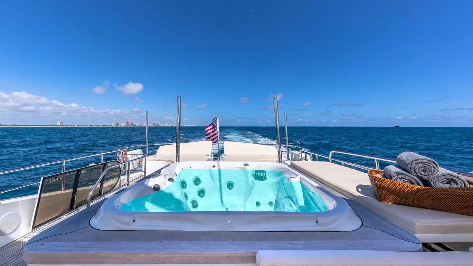 a pool on a boat aboard LADY COPE Yacht for Sale