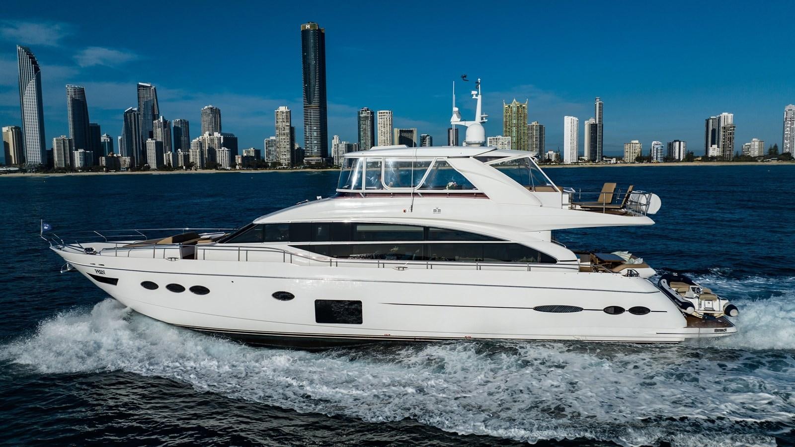 a white yacht in the water aboard SEA WOLF Yacht for Sale