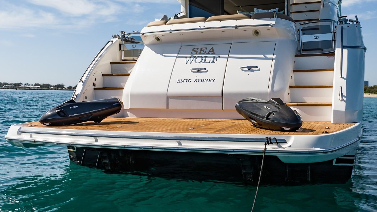a boat on the water aboard SEA WOLF Yacht for Sale