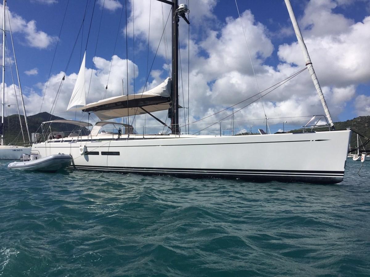 a white boat in the water aboard SALPARE Yacht for Sale