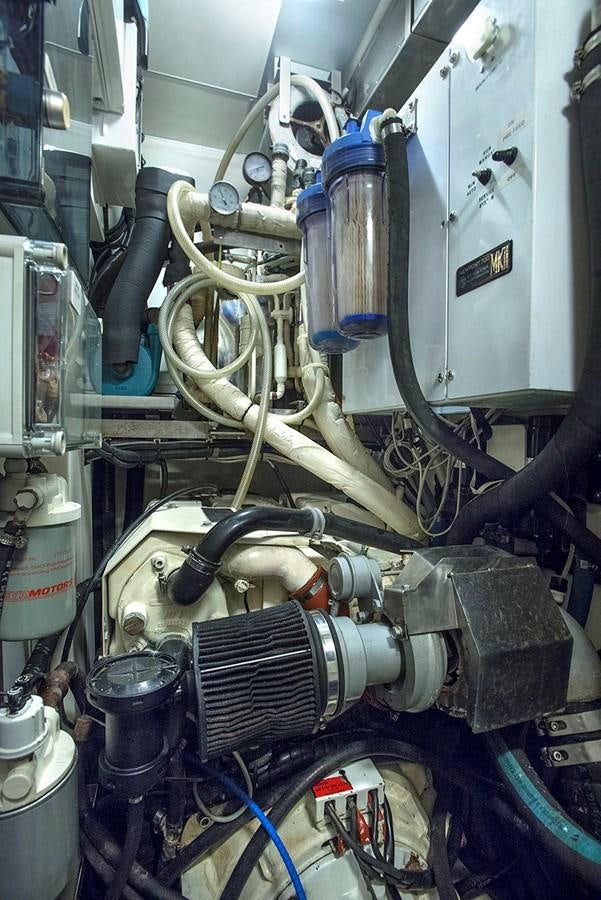 a machine with wires aboard SALPARE Yacht for Sale