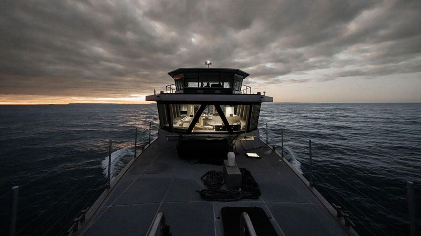 a boat on a body of water aboard COCHISE Yacht for Sale