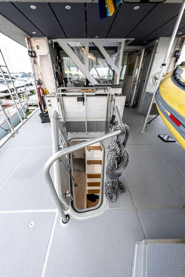 a machine on the floor aboard COCHISE Yacht for Sale