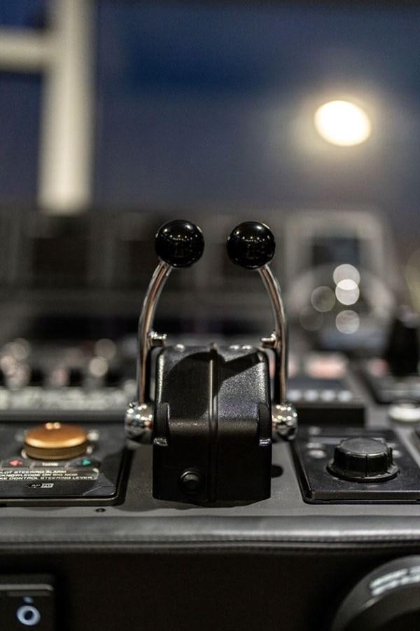 a close-up of a machine aboard COCHISE Yacht for Sale