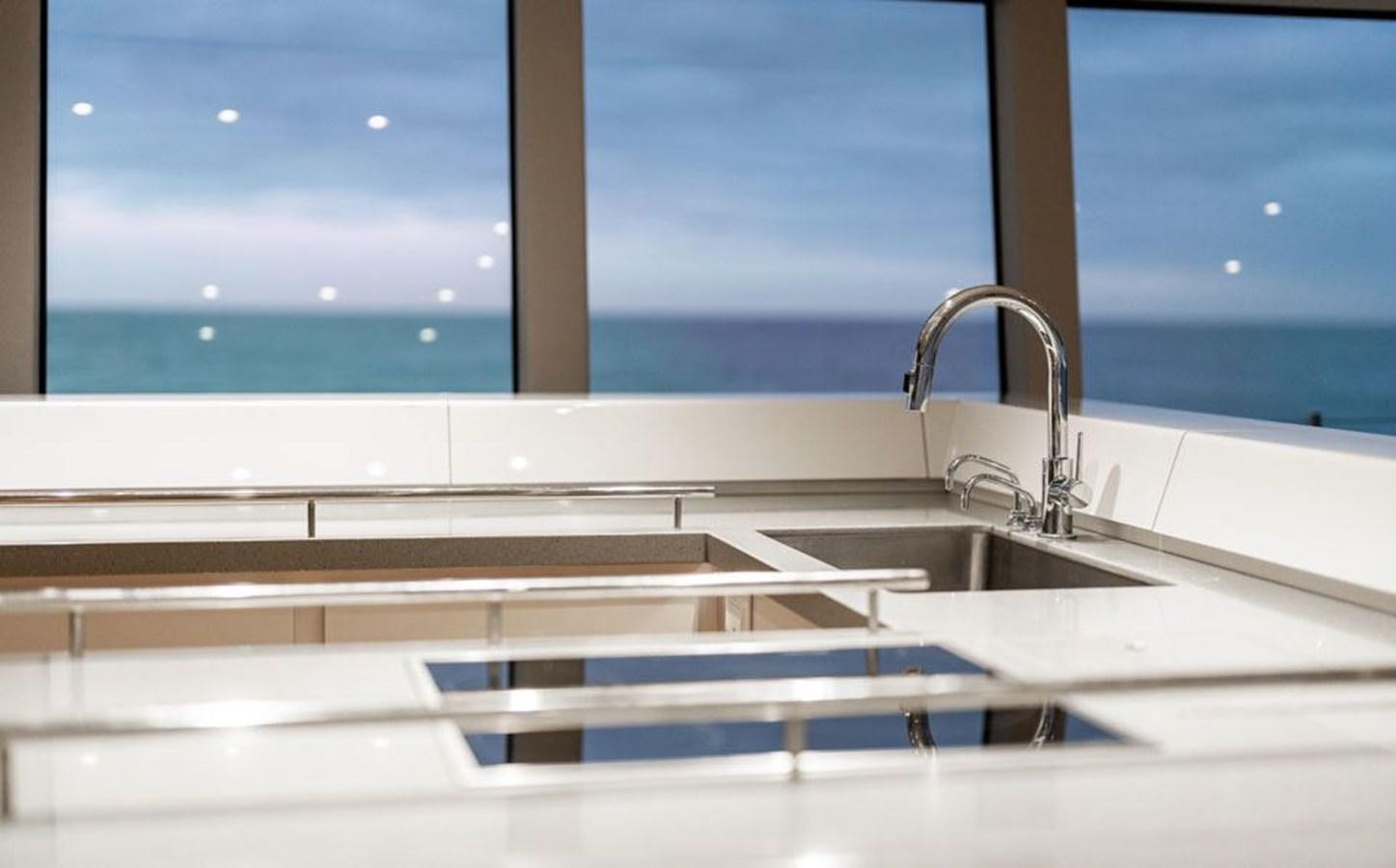 a sink in a bathroom aboard COCHISE Yacht for Sale