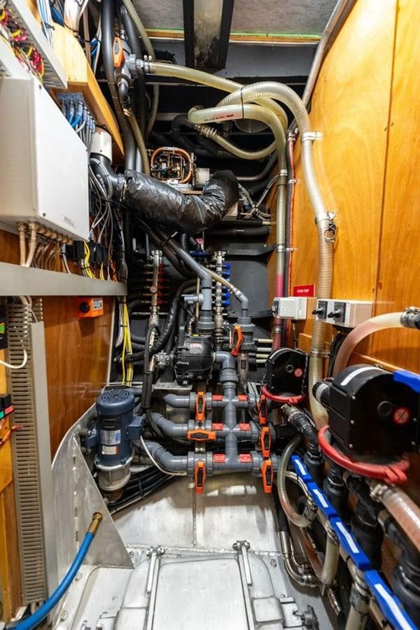 a machine with wires aboard COCHISE Yacht for Sale