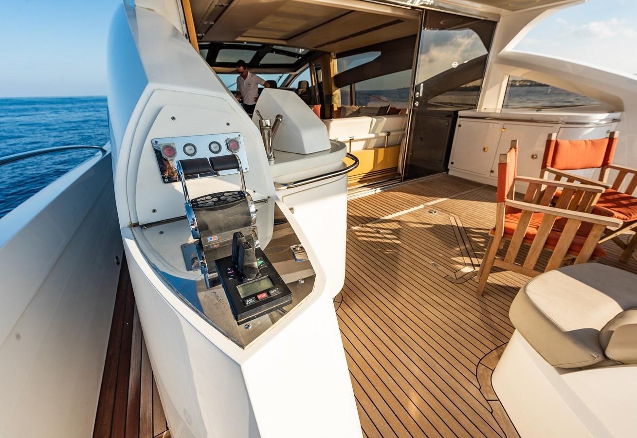 a boat with a large white object on the front aboard CLAVIS Yacht for Sale
