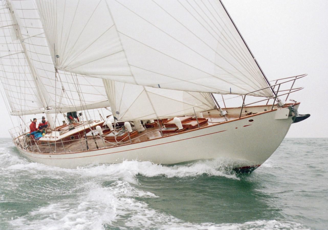 a boat on the water aboard KIM Yacht for Sale