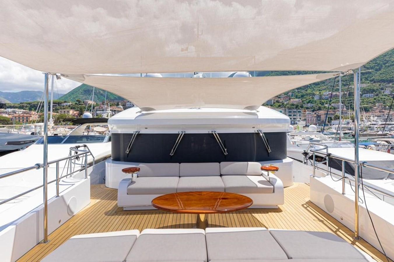 a boat on a deck aboard QUEEN J II Yacht for Sale
