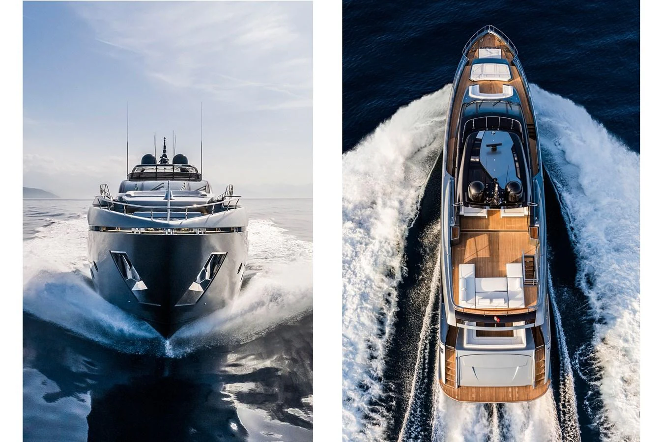 a boat in the water aboard RIVA 110/27 DOLCEVITA Yacht for Sale