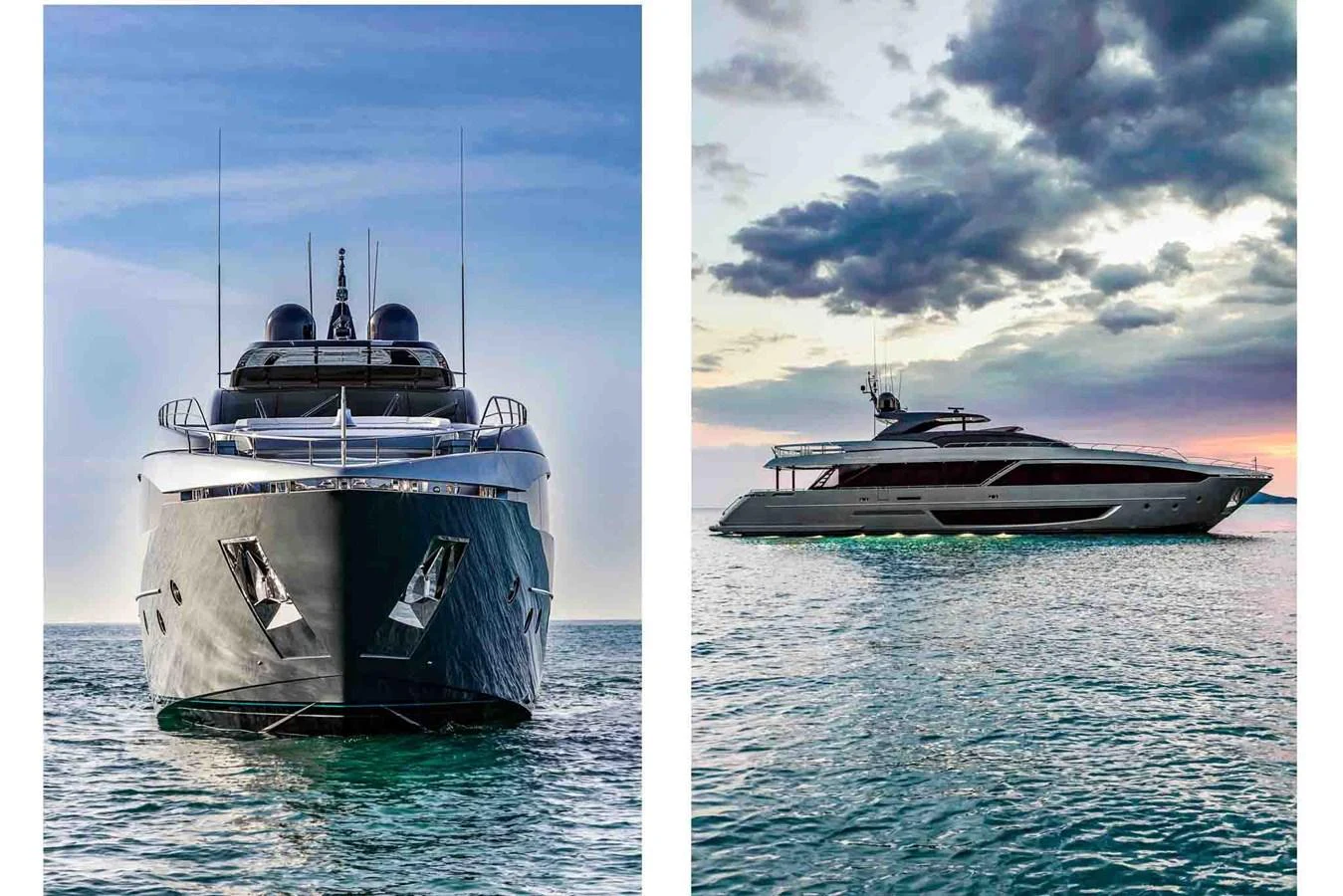 a couple of boats in the water aboard RIVA 110/27 DOLCEVITA Yacht for Sale